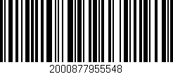 Código de barras (EAN, GTIN, SKU, ISBN): '2000877955548'