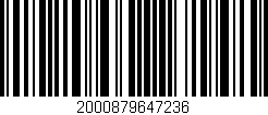 Código de barras (EAN, GTIN, SKU, ISBN): '2000879647236'
