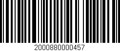Código de barras (EAN, GTIN, SKU, ISBN): '2000880000457'