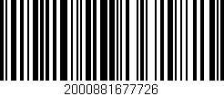 Código de barras (EAN, GTIN, SKU, ISBN): '2000881677726'