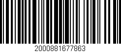 Código de barras (EAN, GTIN, SKU, ISBN): '2000881677863'