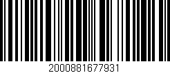 Código de barras (EAN, GTIN, SKU, ISBN): '2000881677931'