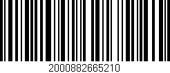 Código de barras (EAN, GTIN, SKU, ISBN): '2000882665210'