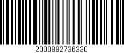 Código de barras (EAN, GTIN, SKU, ISBN): '2000882736330'