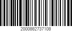 Código de barras (EAN, GTIN, SKU, ISBN): '2000882737108'
