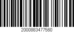 Código de barras (EAN, GTIN, SKU, ISBN): '2000883477560'