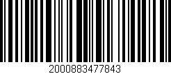 Código de barras (EAN, GTIN, SKU, ISBN): '2000883477843'