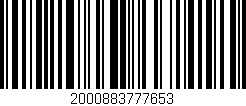 Código de barras (EAN, GTIN, SKU, ISBN): '2000883777653'