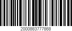 Código de barras (EAN, GTIN, SKU, ISBN): '2000883777868'