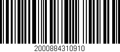 Código de barras (EAN, GTIN, SKU, ISBN): '2000884310910'
