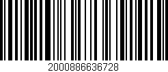 Código de barras (EAN, GTIN, SKU, ISBN): '2000886636728'