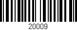 Código de barras (EAN, GTIN, SKU, ISBN): '20009'