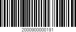 Código de barras (EAN, GTIN, SKU, ISBN): '2000900000191'