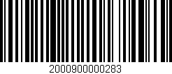 Código de barras (EAN, GTIN, SKU, ISBN): '2000900000283'