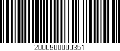 Código de barras (EAN, GTIN, SKU, ISBN): '2000900000351'