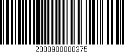 Código de barras (EAN, GTIN, SKU, ISBN): '2000900000375'