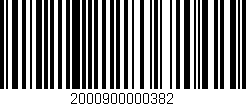Código de barras (EAN, GTIN, SKU, ISBN): '2000900000382'