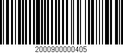 Código de barras (EAN, GTIN, SKU, ISBN): '2000900000405'