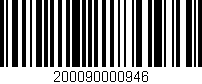 Código de barras (EAN, GTIN, SKU, ISBN): '200090000946'