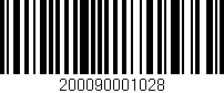 Código de barras (EAN, GTIN, SKU, ISBN): '200090001028'