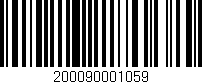 Código de barras (EAN, GTIN, SKU, ISBN): '200090001059'