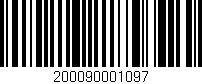 Código de barras (EAN, GTIN, SKU, ISBN): '200090001097'