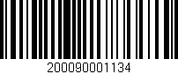 Código de barras (EAN, GTIN, SKU, ISBN): '200090001134'