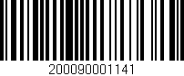 Código de barras (EAN, GTIN, SKU, ISBN): '200090001141'