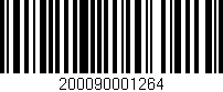 Código de barras (EAN, GTIN, SKU, ISBN): '200090001264'