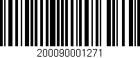 Código de barras (EAN, GTIN, SKU, ISBN): '200090001271'