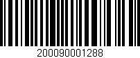 Código de barras (EAN, GTIN, SKU, ISBN): '200090001288'