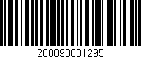 Código de barras (EAN, GTIN, SKU, ISBN): '200090001295'