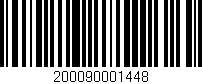 Código de barras (EAN, GTIN, SKU, ISBN): '200090001448'