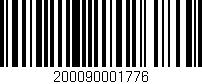 Código de barras (EAN, GTIN, SKU, ISBN): '200090001776'