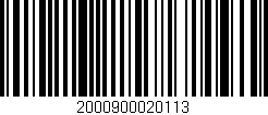 Código de barras (EAN, GTIN, SKU, ISBN): '2000900020113'