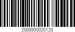 Código de barras (EAN, GTIN, SKU, ISBN): '2000900020120'
