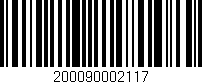Código de barras (EAN, GTIN, SKU, ISBN): '200090002117'