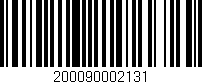 Código de barras (EAN, GTIN, SKU, ISBN): '200090002131'