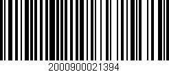 Código de barras (EAN, GTIN, SKU, ISBN): '2000900021394'