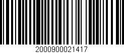 Código de barras (EAN, GTIN, SKU, ISBN): '2000900021417'