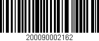 Código de barras (EAN, GTIN, SKU, ISBN): '200090002162'
