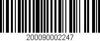 Código de barras (EAN, GTIN, SKU, ISBN): '200090002247'