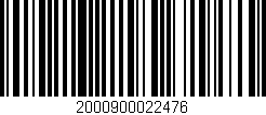 Código de barras (EAN, GTIN, SKU, ISBN): '2000900022476'