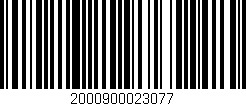 Código de barras (EAN, GTIN, SKU, ISBN): '2000900023077'