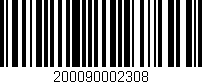 Código de barras (EAN, GTIN, SKU, ISBN): '200090002308'