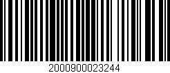 Código de barras (EAN, GTIN, SKU, ISBN): '2000900023244'
