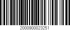 Código de barras (EAN, GTIN, SKU, ISBN): '2000900023251'