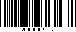 Código de barras (EAN, GTIN, SKU, ISBN): '2000900023497'