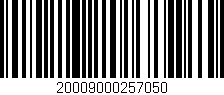 Código de barras (EAN, GTIN, SKU, ISBN): '20009000257050'