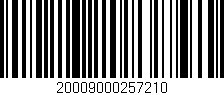 Código de barras (EAN, GTIN, SKU, ISBN): '20009000257210'